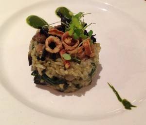 Wild Mushroom Risotto at the Hare and
